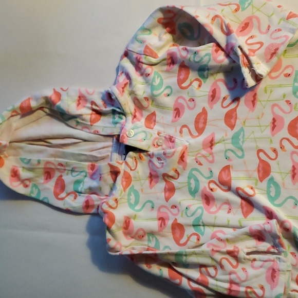 Girls 4t/5t Mudpie Flamingo Beach Coverup - Picture 2 of 3